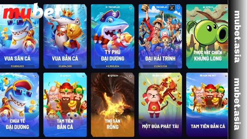 Các nhà phát hành game Bắn cá MUBET đang có