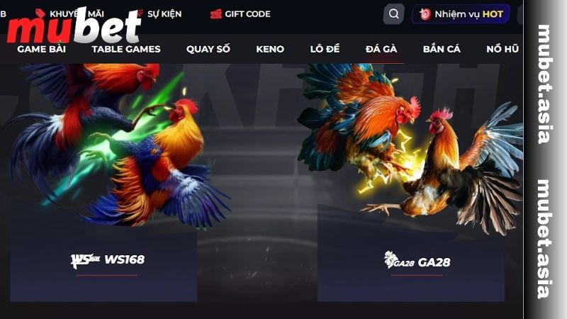 Giới thiệu tổng quan về đá gà online tại MUBET
