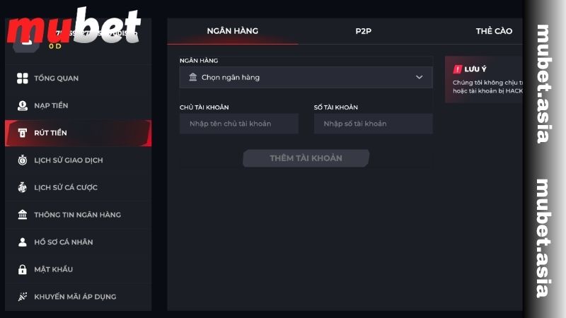 Những điều kiện quan trọng để rút tiền MUBET hiện nay